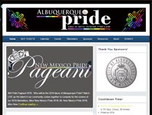 Tablet Screenshot of abqpride.com